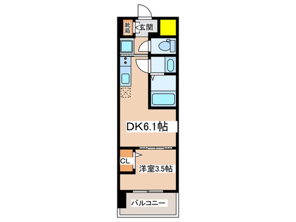 Dimora難波の物件間取画像